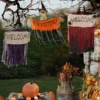 3Pcs Hanging Decors With "Welcome" Banners 45in -Spirit Halloween Shop Hanging Decors with Welcome Banners 3 600x600 1