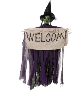 3Pcs Hanging Decors With "Welcome" Banners 45in -Spirit Halloween Shop Hanging Decors with Welcome Banners 7 600x748 1