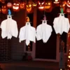 4Pcs Hanging Ghost With Colorful Hat 27.5in -Spirit Halloween Shop Hanging Ghost with Colorful Hat 4 Pack 4 600x600 1