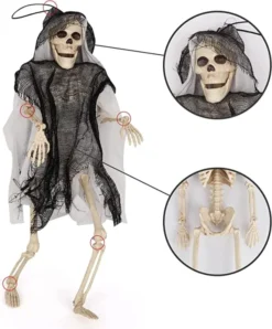 2Pcs Hanging Grim Reaper 16in -Spirit Halloween Shop Hanging Grim Reaper 4 600x725 1