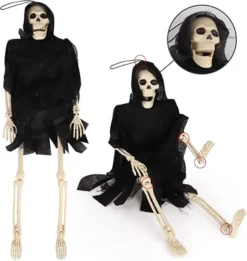 2Pcs Hanging Grim Reaper 16in -Spirit Halloween Shop Hanging Grim Reaper 6 600x634 1