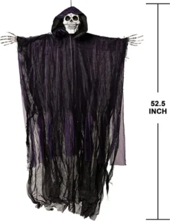 2Pcs Hanging Grim Reaper With Glowing Eyes -Spirit Halloween Shop Hanging Grim Reaper with Glowing Eyes 2 Pcs 5 600x779 1