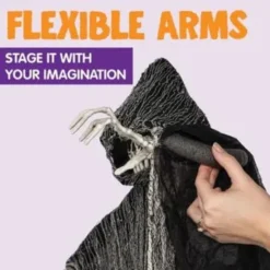 3pcs Grim Reaper Decoration (1) 47in And (2) 35in -Spirit Halloween Shop Hanging Grim Reapers 3 Pack 3 result 600x600 1