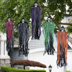 5pcs Halloween Hanging Grim Reapers Decoration 27.6in -Spirit Halloween Shop Hanging Grim Reapers 5 Pack 4 result 600x600 1