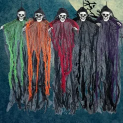 5pcs Halloween Hanging Grim Reapers Decoration 27.6in