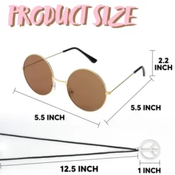 Hippie Party Accessories Set With Necklace, Sunglasses 6 Pcs -Spirit Halloween Shop Hippie Party Accessories Set with Necklace Sunglasses 6 pcs 6 result 600x600 1