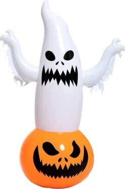 4.5ft Inflatable Ghost On Pumpkin Tumbler Decoration -Spirit Halloween Shop Inflatable Ghost on Pumpkin Tumbler Decoration 4.5ft 3 result 600x906 1