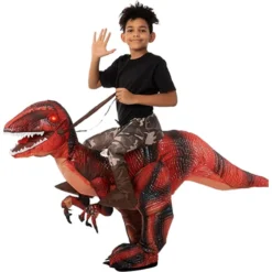 Child Inflatable Dinosaur Riding Costume