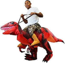 Adult Inflatable Ride-on Raptor Halloween Costume