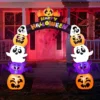 8ft Inflatable Stack Pumpkin Ghost Bat Archway -Spirit Halloween Shop Inflatable Stack Pumpkin Ghost Bat Archway 8ft 2