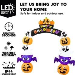 8ft Inflatable Stack Pumpkin Ghost Bat Archway -Spirit Halloween Shop Inflatable Stack Pumpkin Ghost Bat Archway 8ft 5 1