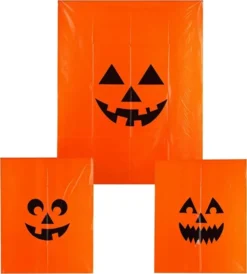 6pcs Pumpkin Bags 36in X 48in & 24in X 30in -Spirit Halloween Shop Jack O Pumpkin Lawn Bags 6 Packs 5 600x665 1