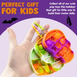 18Pcs Kids Halloween Push Bubble Toys -Spirit Halloween Shop Kids 18pcs Halloween Pop it Fidget Toys 4 result 600x600 1