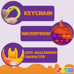 18Pcs Kids Halloween Push Bubble Toys -Spirit Halloween Shop Kids 18pcs Halloween Pop it Fidget Toys 5 result 600x600 1