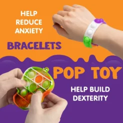 18Pcs Kids Halloween Push Bubble Toys -Spirit Halloween Shop Kids 18pcs Halloween Pop it Fidget Toys 6 result 600x600 1