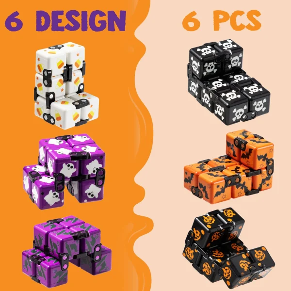 6Pcs Kids Halloween Infinity Cube 6 6Pcs Kids Halloween Infinity Cube - Image 4