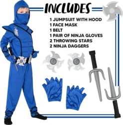 Kids Blue Ninja Halloween Costume 12 Kids Blue Ninja Halloween Costume -Spirit Halloween Shop Kids Blue Ninja Halloween CostumeKids Blue Ninja Halloween Costume 3 600x611 1