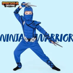 Kids Blue Ninja Halloween Costume 9 Kids Blue Ninja Halloween Costume -Spirit Halloween Shop Kids Blue Ninja Halloween CostumeKids Blue Ninja Halloween Costume 7 600x600 1
