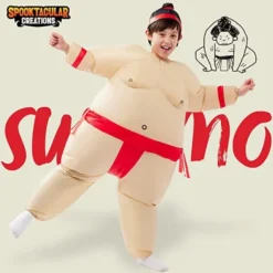 Kids Inflatable Sumo Wrestler Halloween Costume 9 Kids Inflatable Sumo Wrestler Halloween Costume -Spirit Halloween Shop Kids Inflatable Sumo Wrestler Halloween Costume 6 600x600 1
