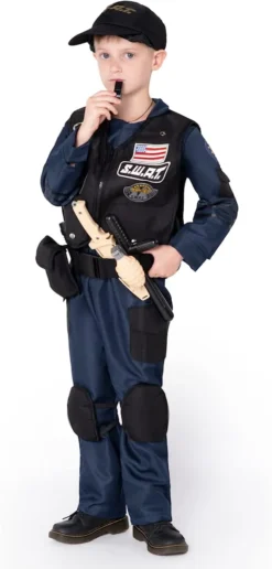 Kids Police SWAT Halloween Costume -Spirit Halloween Shop Kids Police SWAT Halloween Costume 1