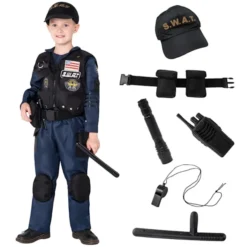 Kids Police SWAT Halloween Costume