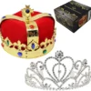 King And Queens Royal Crown Halloween Costume -Spirit Halloween Shop Kings and Queens Royal Crowns 2 Pack 7 600x585 1