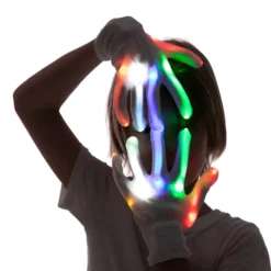 3Pcs LED Gloves For Kids (Multicolor) -Spirit Halloween Shop LED Gloves for Kids Multicolor 3 Pack 4 600x600 1