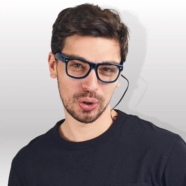 LED Sunglasses Costumes Blue 8 LED Sunglasses Costumes Blue - Image 6