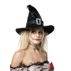 Leather Style Witch Hat -Spirit Halloween Shop Leather Style Witch Hat 3 result 600x600 1