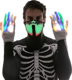 Light-Up Mask With Gloves -Spirit Halloween Shop Light Up Mask with Gloves 1 600x665 1