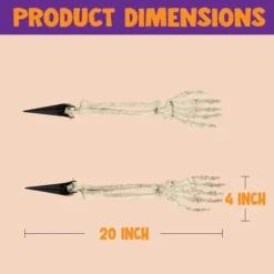 Light Up Skeleton Arms Yard Stake -Spirit Halloween Shop Light Up Skeleton Arms Yard Stake 6 result 600x600 1