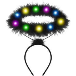 Light Up White Angel Halo Headband
