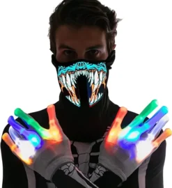 Light-up Mask And Gloves