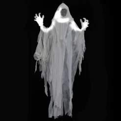 2Pcs Lighted Hanging Faceless Ghosts 48in 12 2Pcs Lighted Hanging Faceless Ghosts 48in -Spirit Halloween Shop Lighted Hanging Faceless Ghosts 2 Pack 2 600x600 1