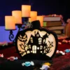 Lighted Pumpkin Shadow Box (Haunted House) -Spirit Halloween Shop Lighted Pumpkin Shadow Box Haunted House 1 result 600x600 1
