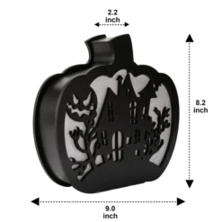 Lighted Pumpkin Shadow Box (Haunted House) -Spirit Halloween Shop Lighted Pumpkin Shadow Box Haunted House 3 result 600x600 1