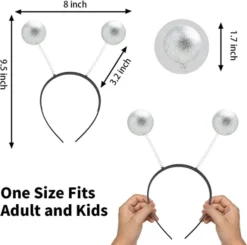 Martian Headband Silver Glitter Balls Head Bopper -Spirit Halloween Shop Martian Headband Silver Glitter Balls Head Bopper 8 600x594 1