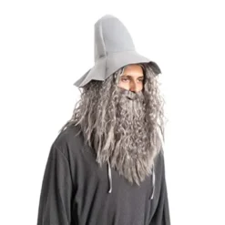 Mens Halloween Wizard Grey Wig With Beard -Spirit Halloween Shop Men Grey Wizard Wig with Beard Adult 3 结果 600x600 1
