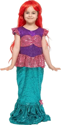 Kids Halloween Mermaid Sequin Costume 11 Kids Halloween Mermaid Sequin Costume -Spirit Halloween Shop Mermaid Sequin Costume For Role Play Cosplay Child 1 600x1215 1