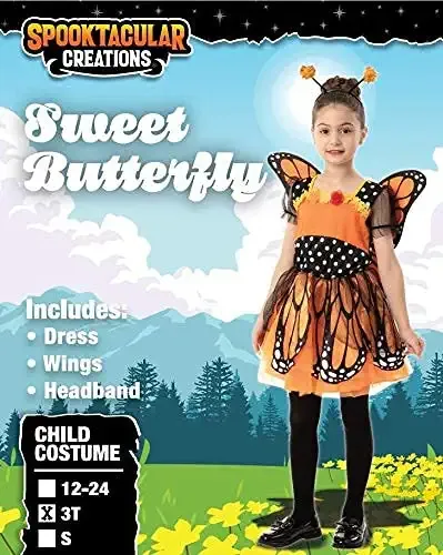 Kids Unique Butterfly Halloween Costume 8 Kids Unique Butterfly Halloween Costume - Image 6