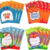60Pcs Monster Designs See-Through Candy Bags -Spirit Halloween Shop Monster Designs See Through Candy Bags 60 Pcs 2 600x547 1