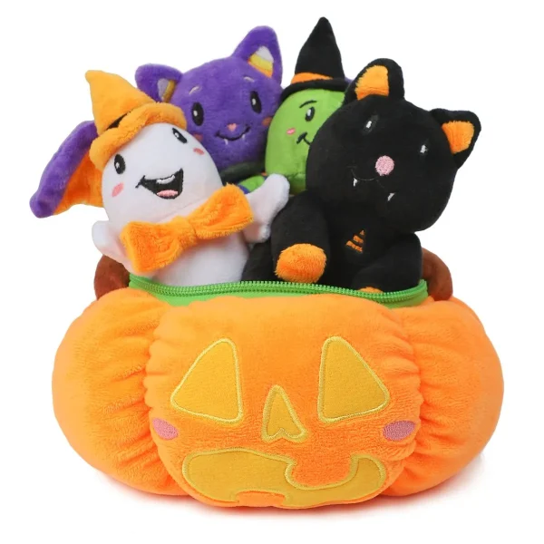 8Pcs My First Pumpkin Baby Basket Stuffed Cute Plush
