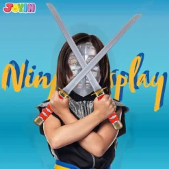 17pcs Halloween Kids Ninja Swords Costume -Spirit Halloween Shop Ninja pretend play set for cosplay roleplay 5 result 600x600 1