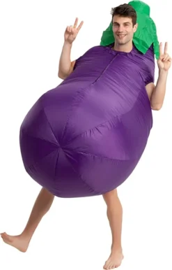 Adult Peach And Eggplant Couple Inflatable Costume -Spirit Halloween Shop Peach and Eggplant Couple Inflatable Costume Adult 2 1 600x938 1