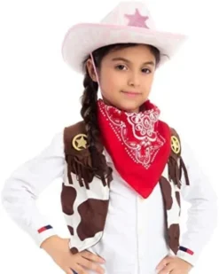 2Pcs Childs Cow Print Pink Felt Cowboy Hat -Spirit Halloween Shop Pink Cow Print Cowboy Hats 2 Pack 4 600x751 1