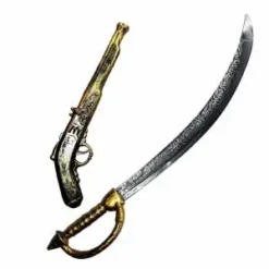 Pirate Sword And Pirate Pistol Set 28in And 16in