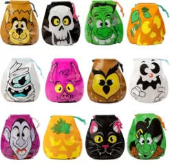 144Pcs Plastic Trick Or Treat Bags