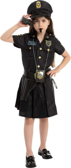 Girl Cop Halloween Costume 12 Girl Cop Halloween Costume -Spirit Halloween Shop Police Officer Costume Child 3 600x1421 1