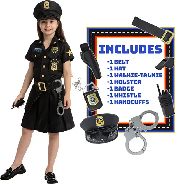 Girl Cop Halloween Costume 4 Girl Cop Halloween Costume - Image 2
