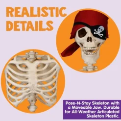 Posable Skeleton Halloween Decoration 5ft -Spirit Halloween Shop Posable Skeleton Halloween Decoration 5ft 4 result 600x600 1